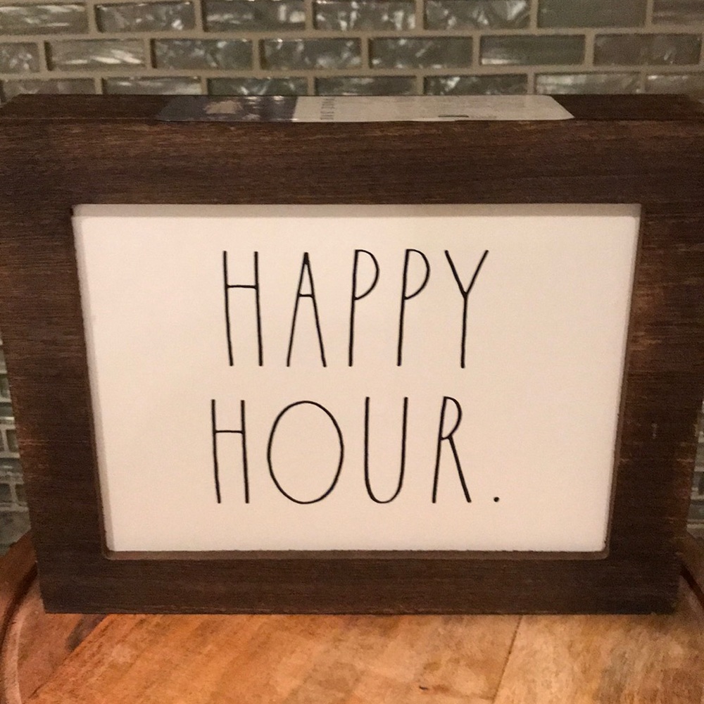 Rae Dunn HAPPY HOUR  Sign
